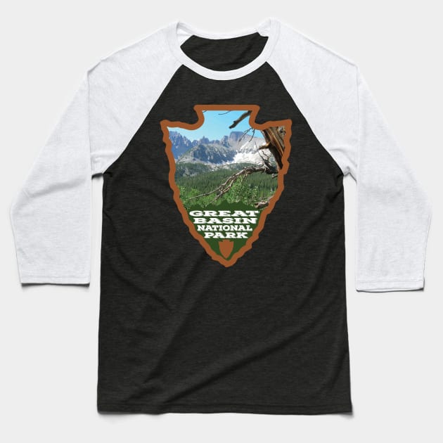 Great Basin National Park arrowhead Baseball T-Shirt by nylebuss